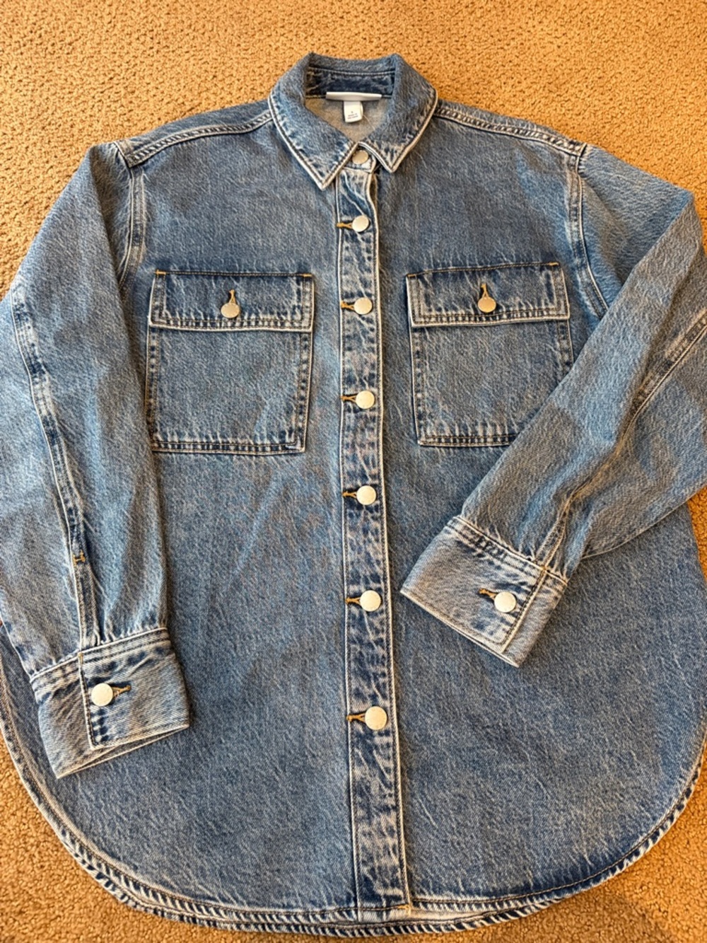 Parke x Target Denim Shacket Women’s Size Small NWT Medium Wash Oversized